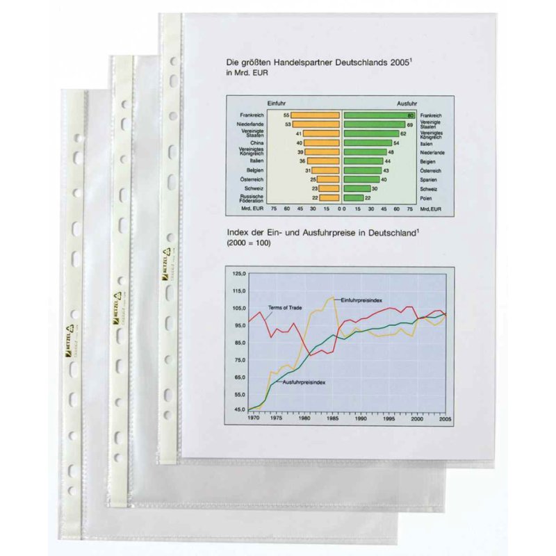 HETZEL Documenthoezen A4 PP kristalhelder 0,11 mm